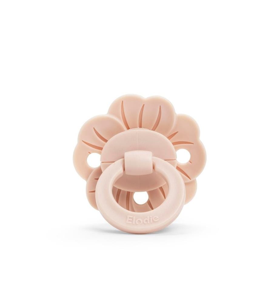 Sucette symétrique silicone Binky Bloom Powder Pink, à partir de 3 mois