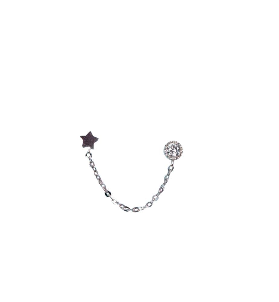 Boucles d'Oreilles Royal - Or Blanc