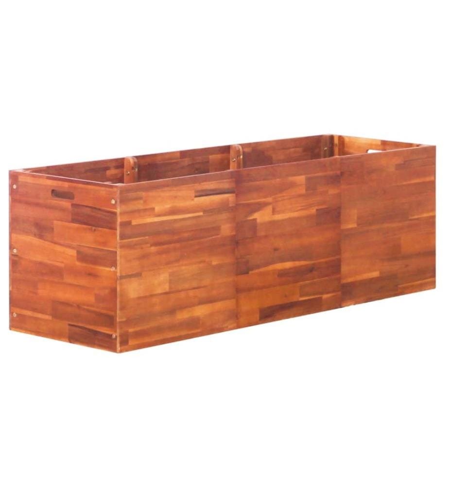 Lit surélevé de jardin Bois d'acacia 150x50x50 cm