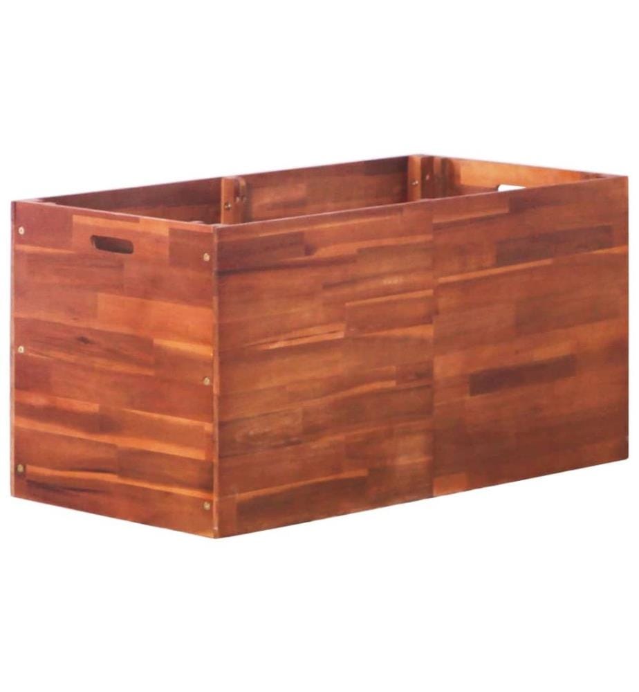 Lit surélevé de jardin Bois d'acacia 100x50x50 cm
