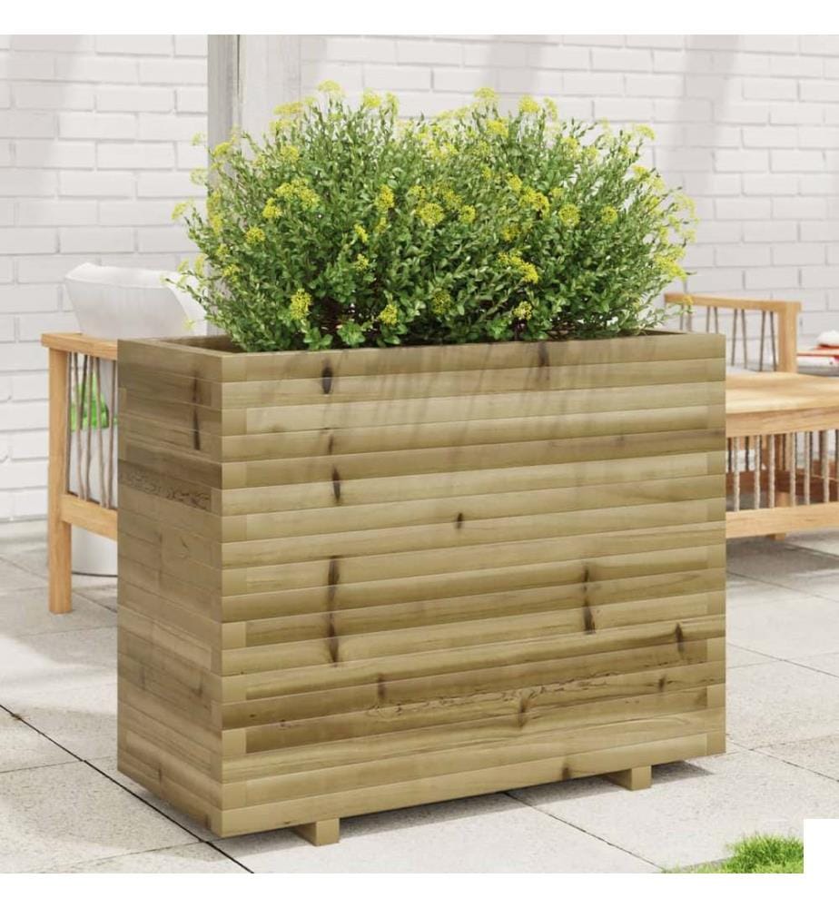 vidaXL Jardinière 90x40x72,5 cm bois de pin imprégné