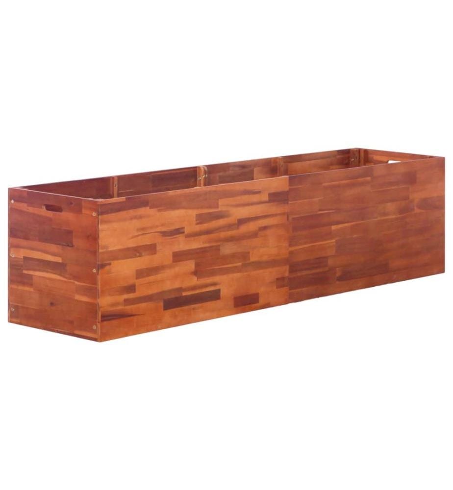 vidaXL Lit surélevé de jardin Bois d'acacia 200x50x50 cm