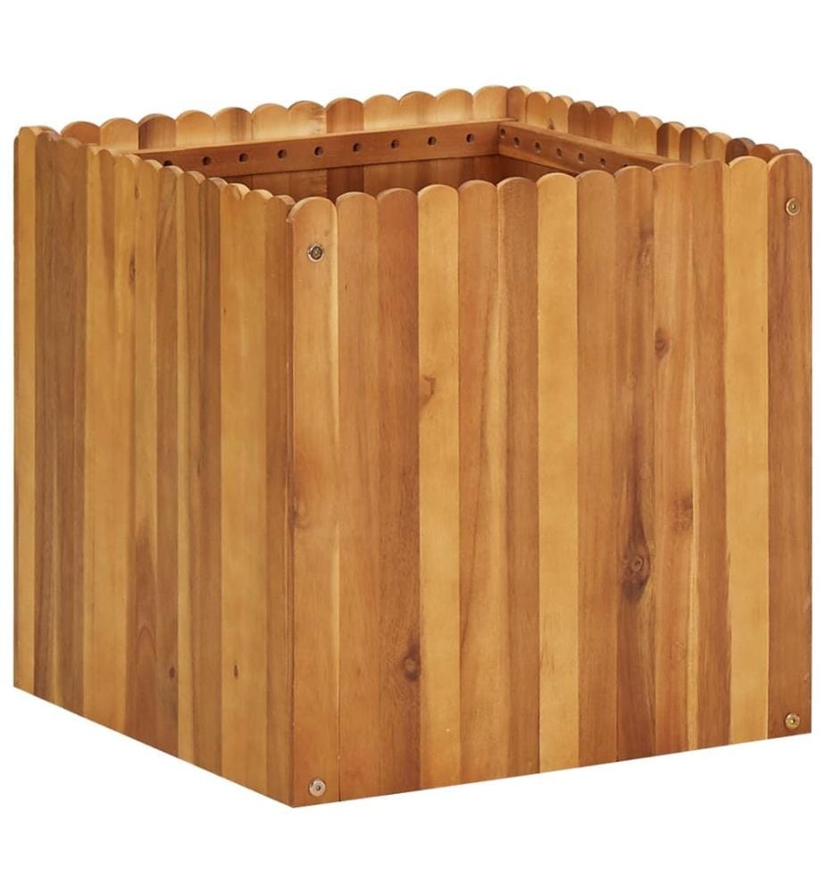 vidaXL Lit surélevé de jardin 50x50x50 cm Bois massif d'acacia