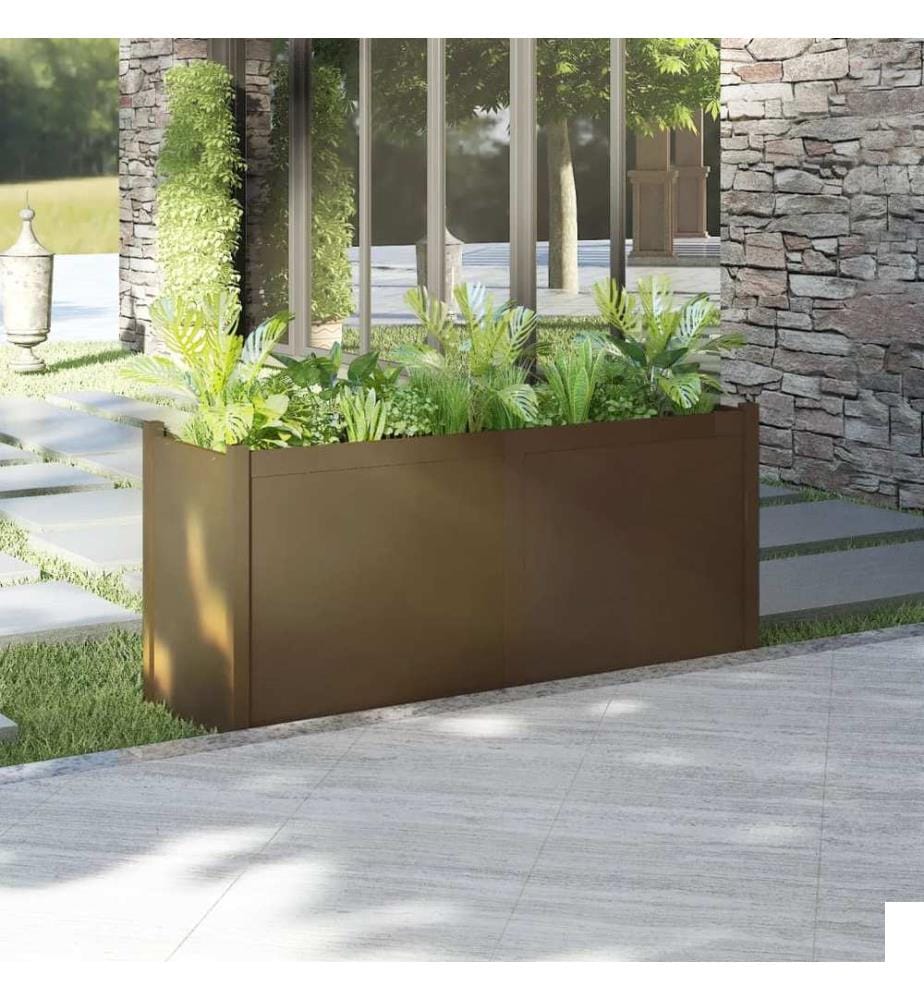 vidaXL Jardinière d'extérieur Marron miel 150x50x70 cm Pin massif