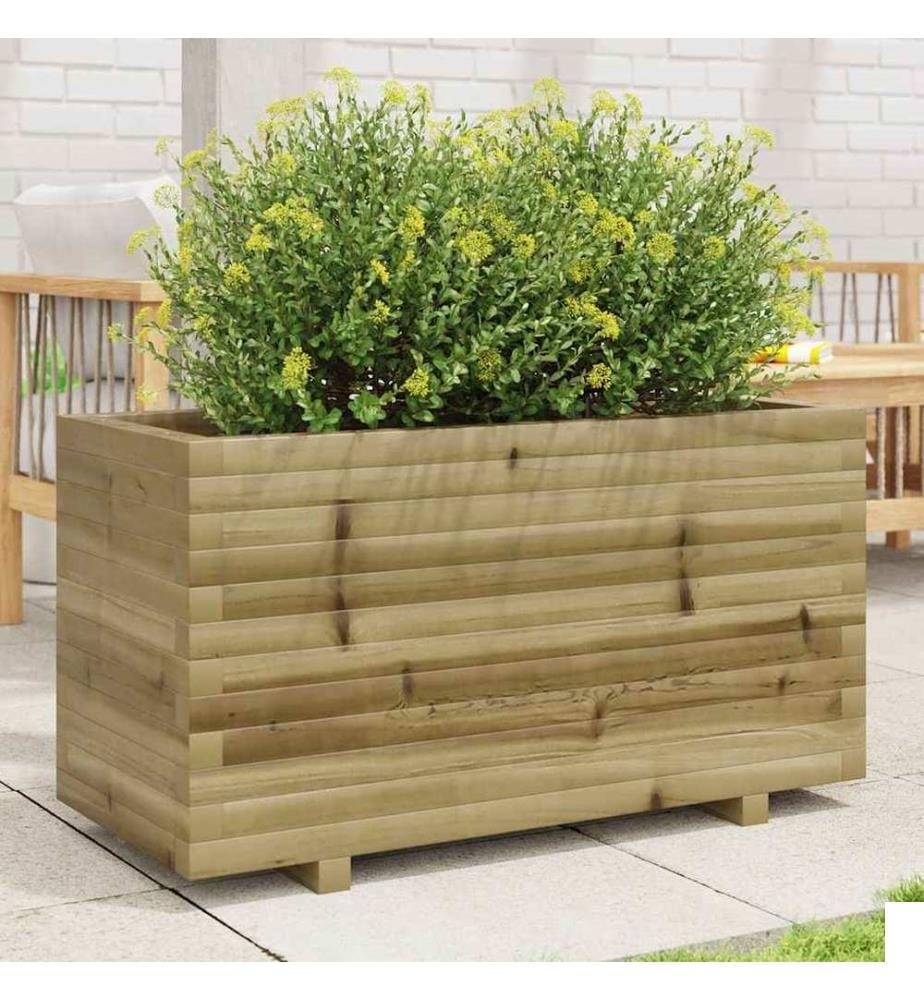 vidaXL Jardinière 90x40x49,5 cm bois de pin imprégné