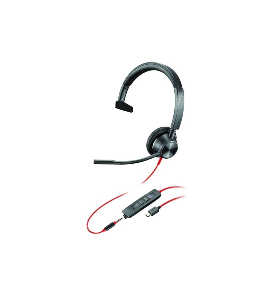 HP - Casque Poly Blackwire 3315 MS USB-A/C, jack, noir