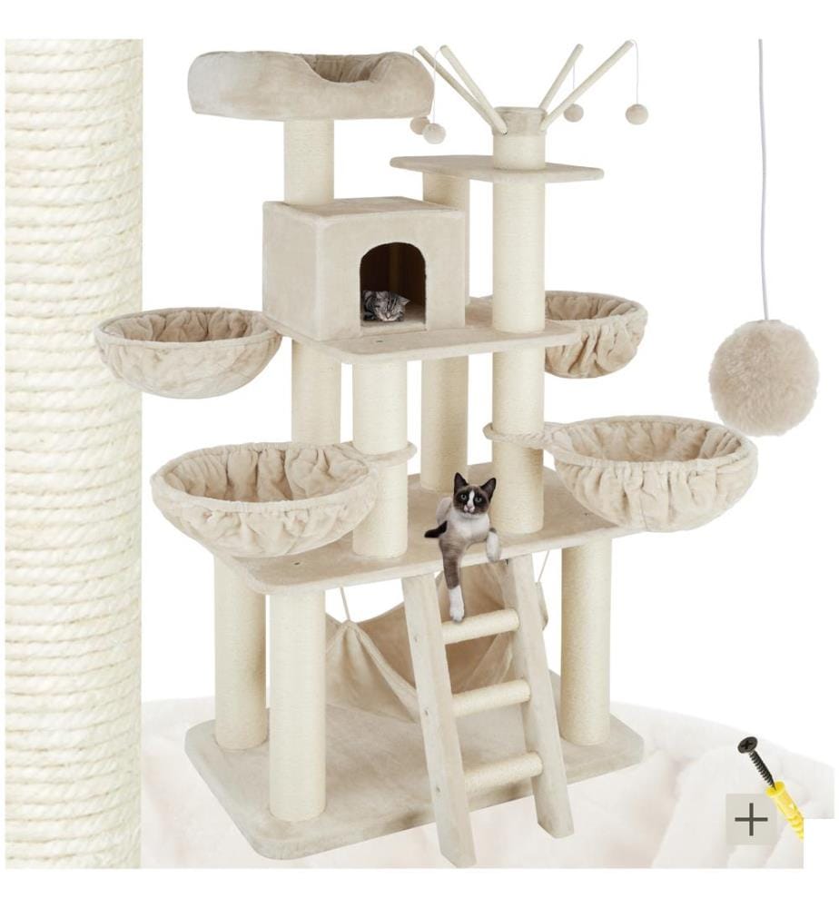 Arbre à chat GISMO 195 cm - beigeblanc