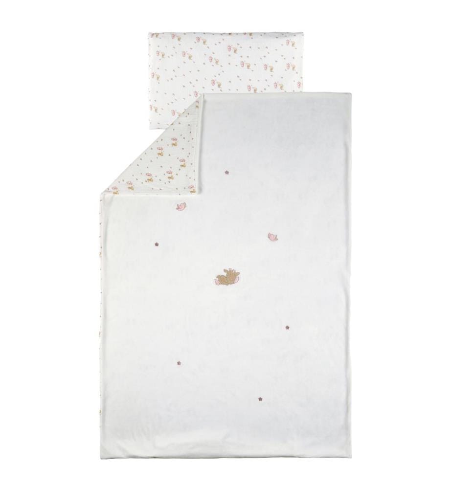 FanFan Set de literie avec housse doreiller blanc