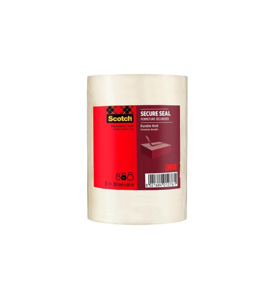 SCOTCH - Ruban adhésif Heavy 50 mm x 66 m transparent 3 rouleaux