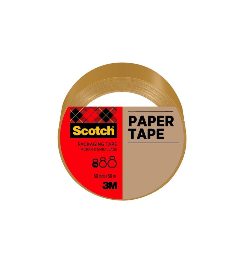 SCOTCH - Ruban adhésif 50 mm x 50 m, papier brun 1 rouleau