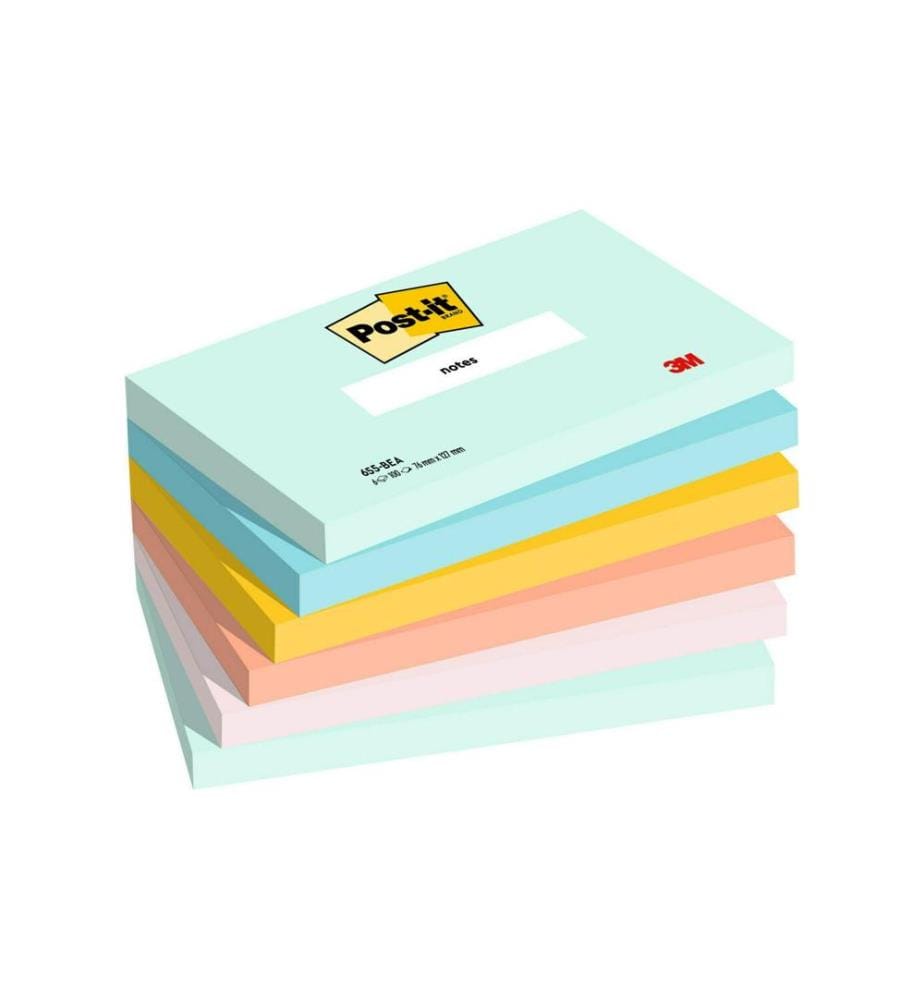 POST-IT - Fiche de bloc-notes Collection Beachside, 127 x 76 mm