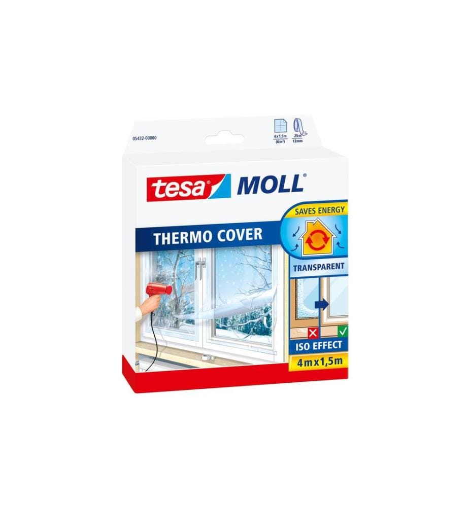 TESA - Thermo Cover Film d'isolation pour fenêtres 4 x 1.5 m