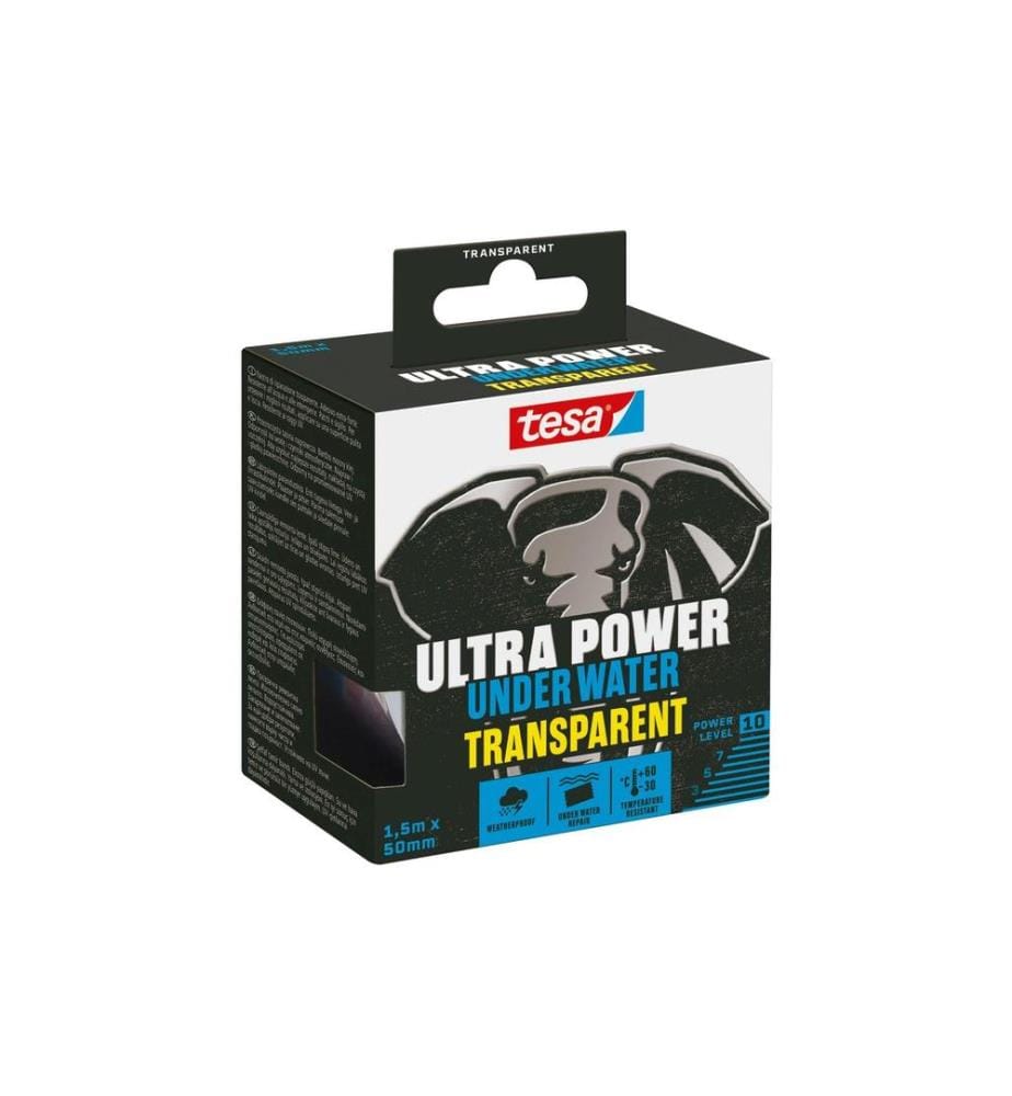 TESA - Ultra Power Under Water Transparent, 1.5 m x 50 mm