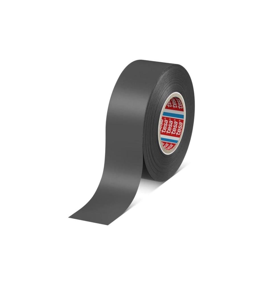 TESA - Bande isolante Ruban adhésif en PVC souple Premium noir, 33m x 19 mm