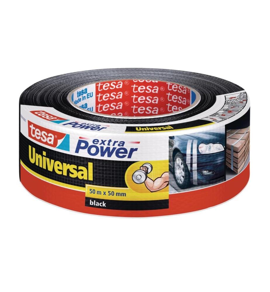 TESA - Ruban adhésif extra Power Universal 50 mm x 50 m, noir