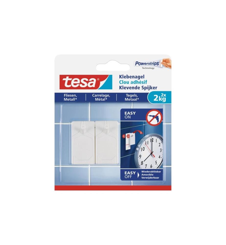TESA - Clou adhésif 2 kg pour carrelage + métal