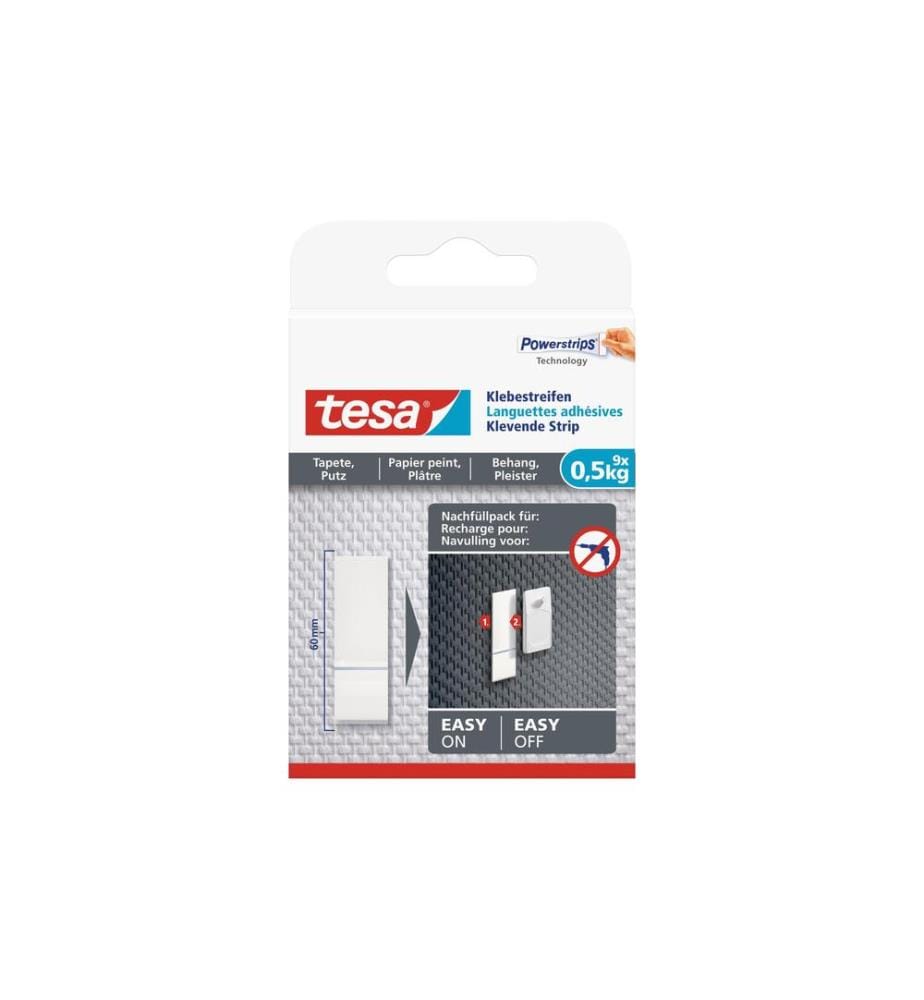 TESA - Bandes adhésives 0.5 kg pour papier peint + plâtre