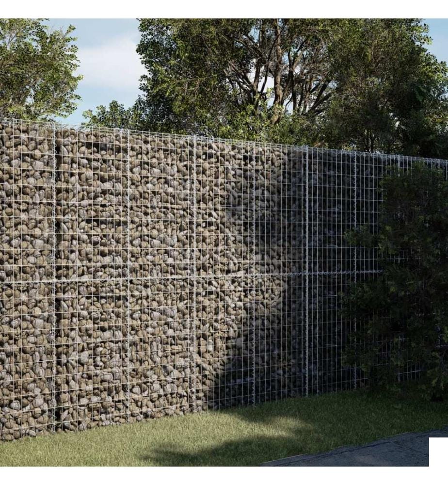 Panier gabion avec couvercle 200x100x200 cm fer galvanisé