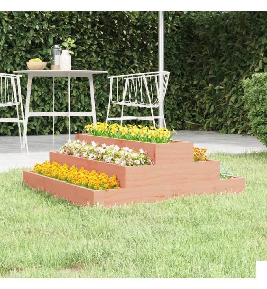 Jardinière 80x80x27 cm Bois de douglas massif