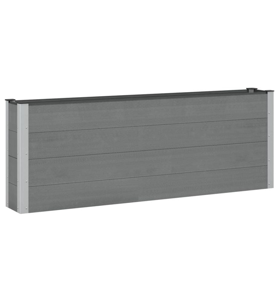vidaXL Jardinière surélevée 2 pcs WPC et Aluminium