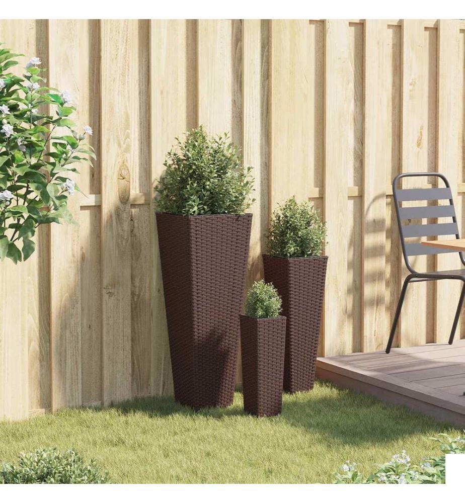 vidaXL Ensemble d'extérieur 3 pcs Mét??