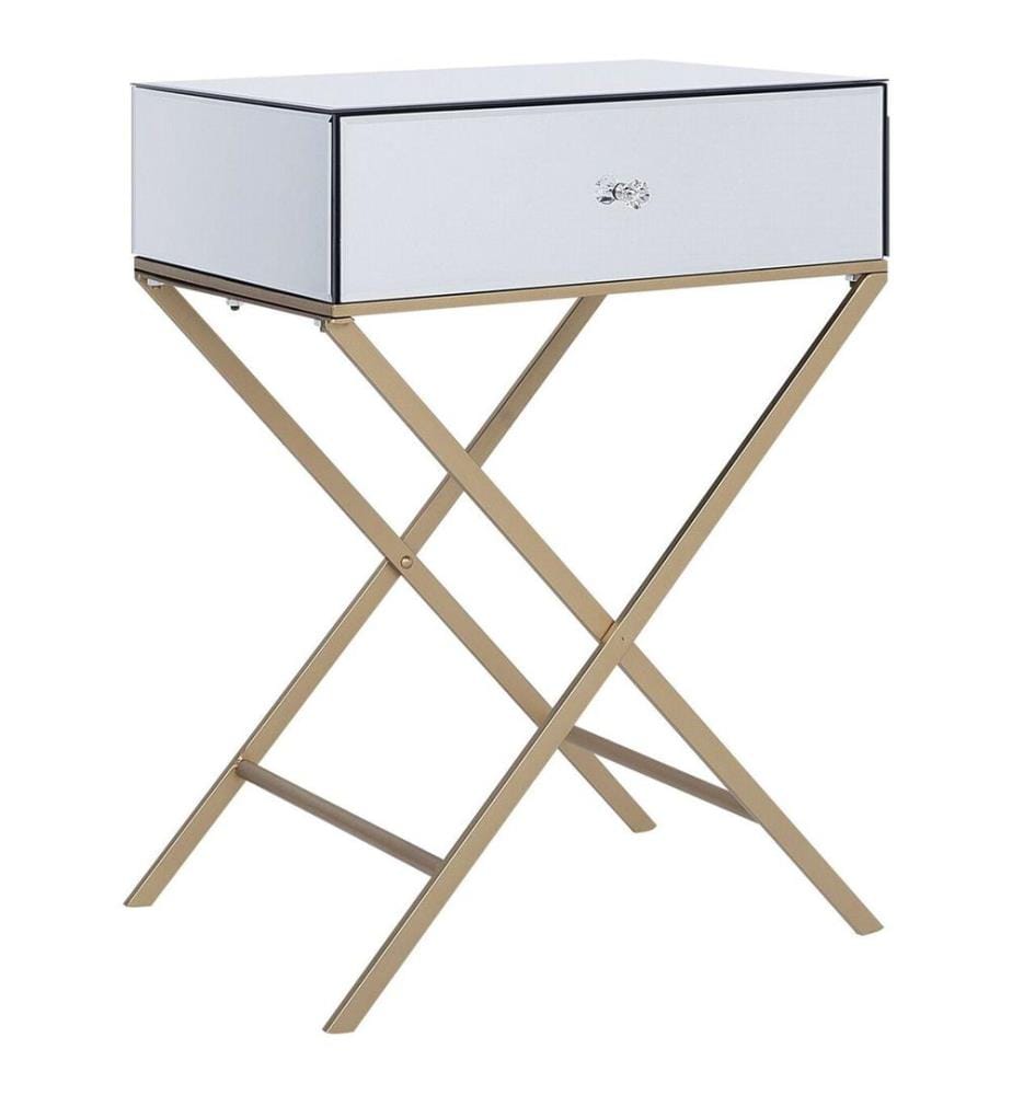 Table d'appoint VIVY Verre Miroir argenté
