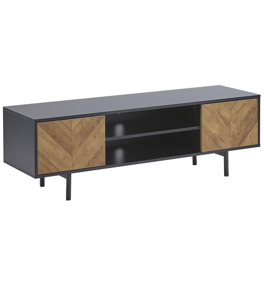 Meuble TV SALINA Marron/noir