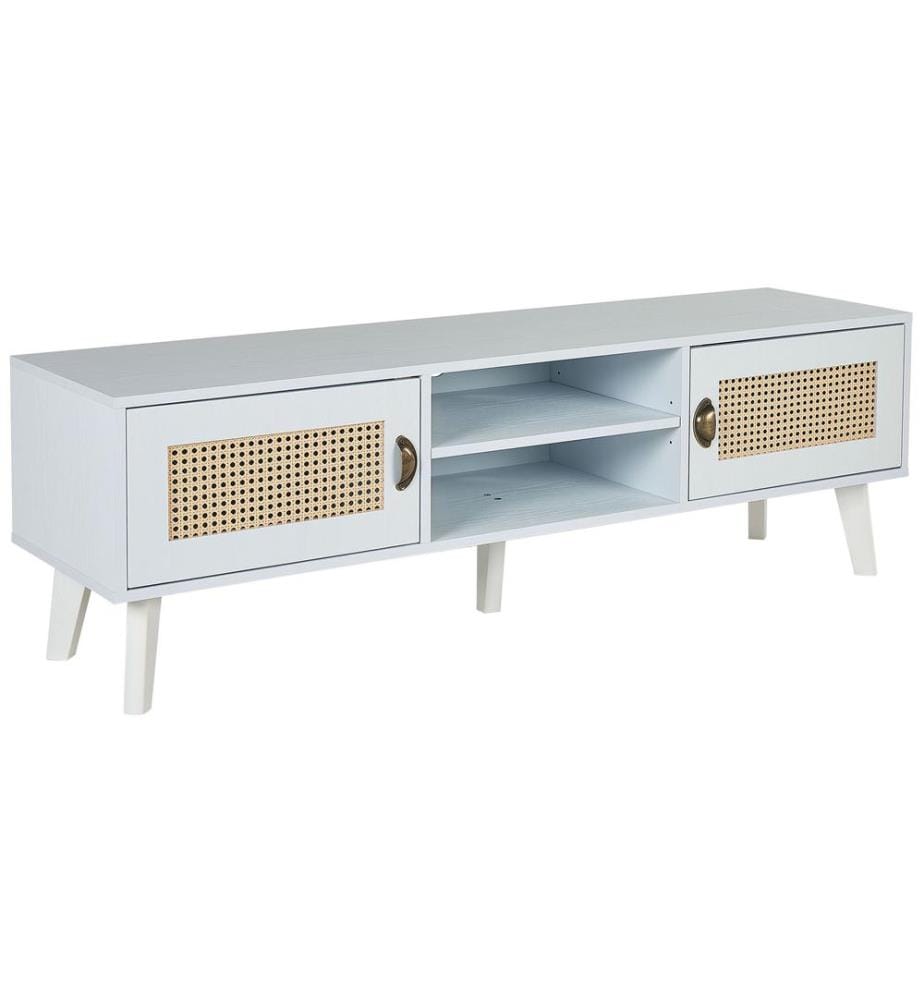 Meuble TV PARTON Blanc cassé
