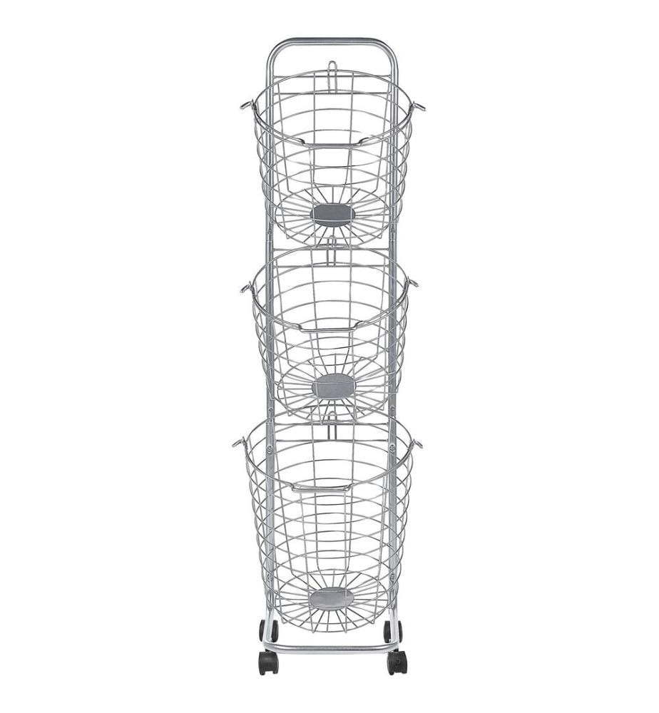 Support de panier AYAPAL avec roues Métal Argenté