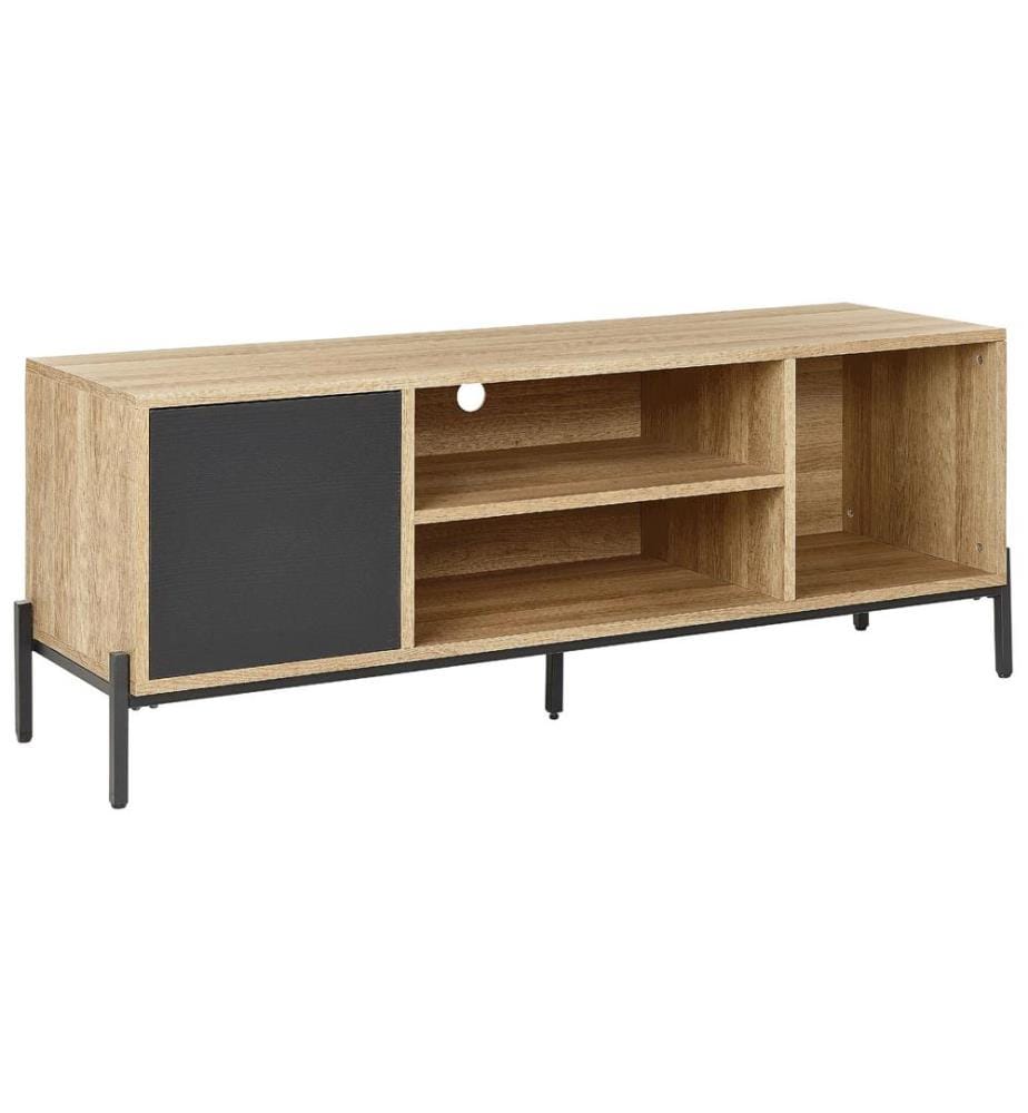 Meuble TV MOINES Marron/noir