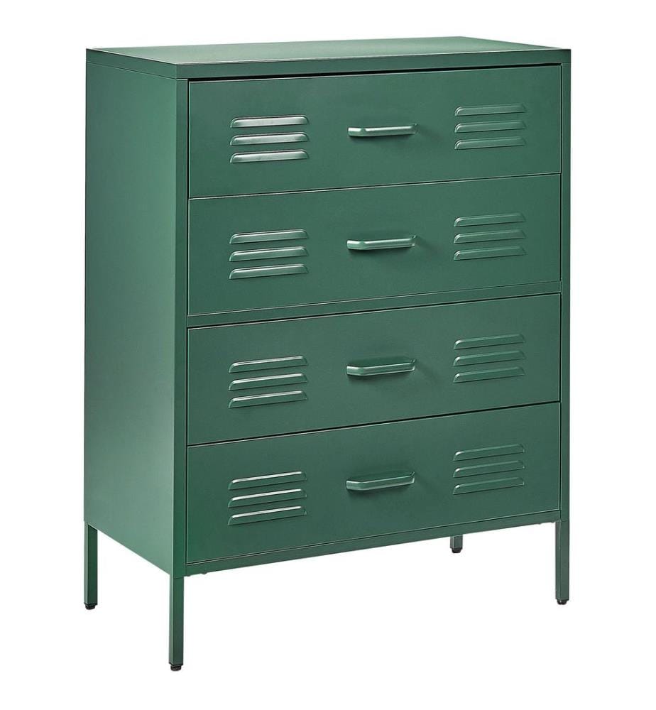 Meuble à tiroirs ENAGO Métal Vert foncé