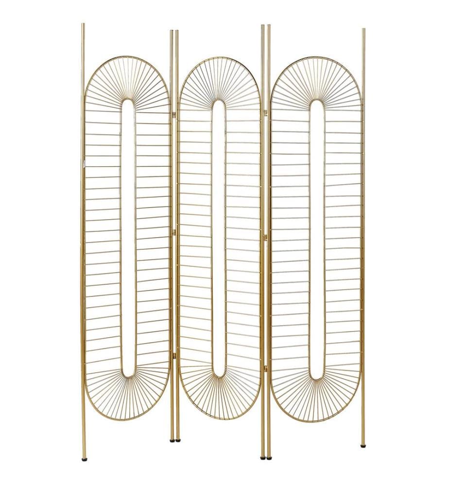 Séparateur de pièce à 3 panneaux NOALE Doré 135 cm 170 cm