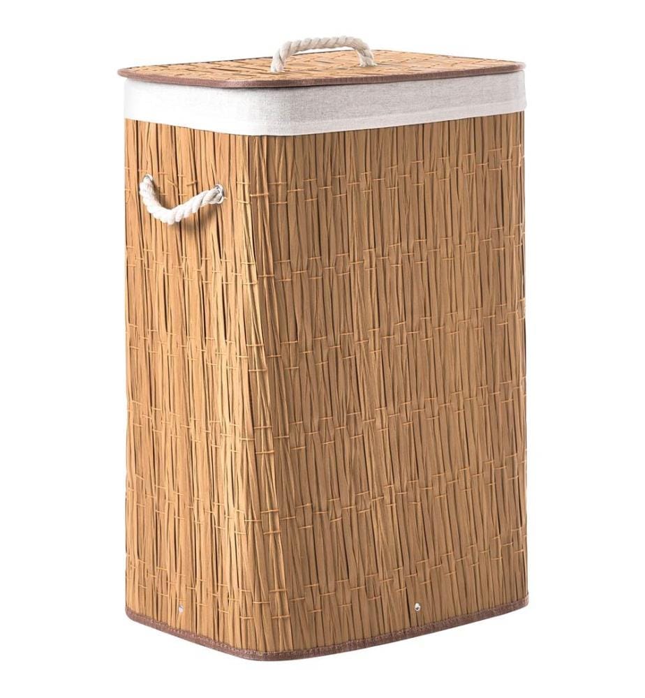 Panier à linge Avec couvercle TRANCURA Tissu Marron 72 L