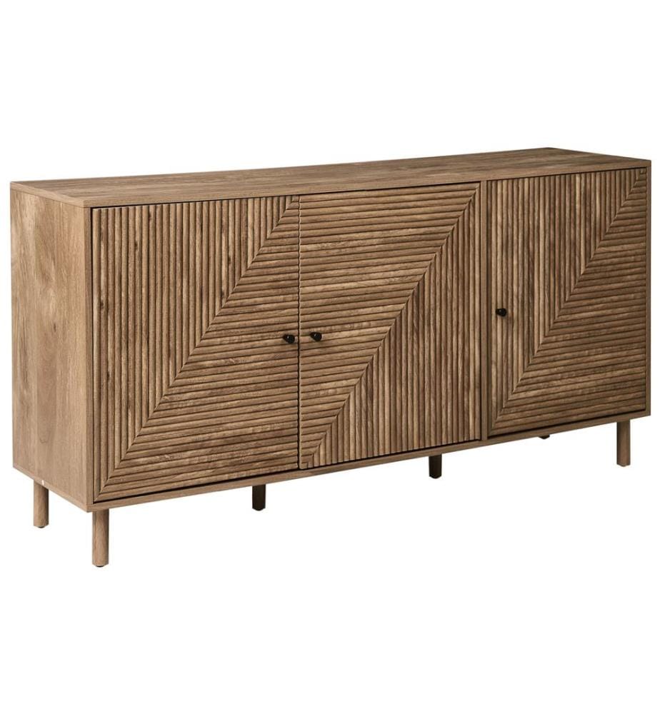 Commode 3 portes RONGE Marron clair