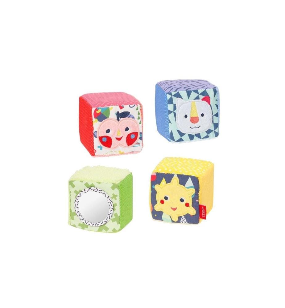 FEHN - Jouets doccupation Cube de jeu Lot de 4