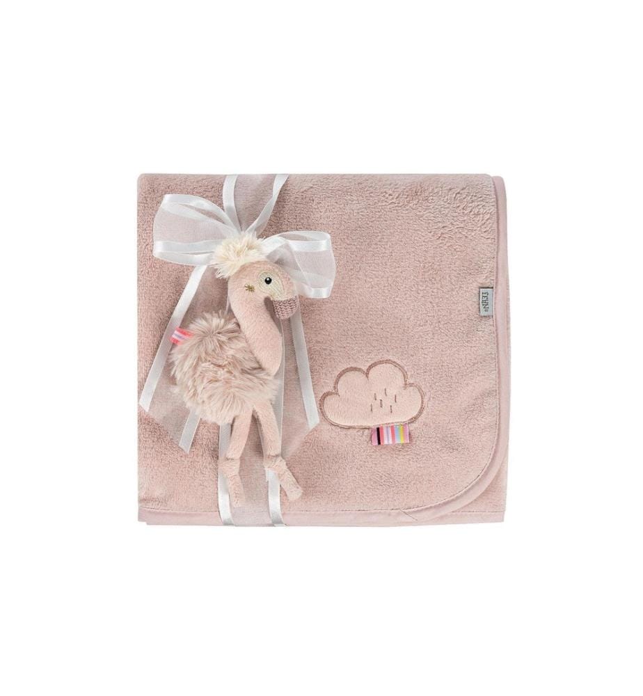FEHN - Coffret cadeau Couverture flamant rose