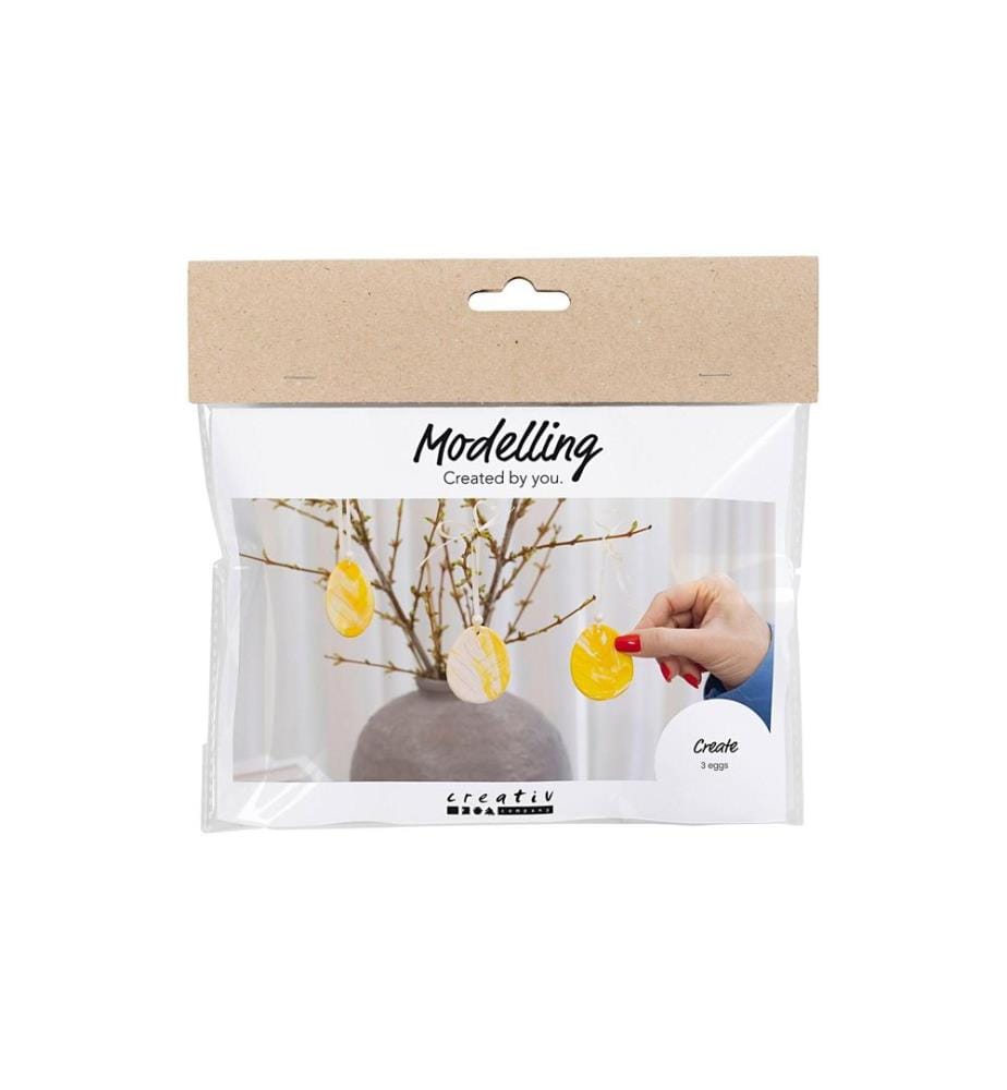 CREATIV COMPANY - Kits de bricolage Pâques Modélisation 1 Pièce/s, Jaune clair
