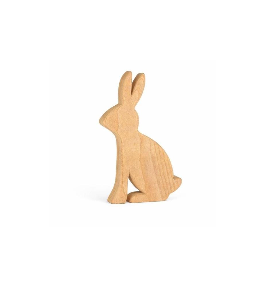 CHALET - Présentoir Lapin Hugo L 41 x 2 x 25 cm, Nature