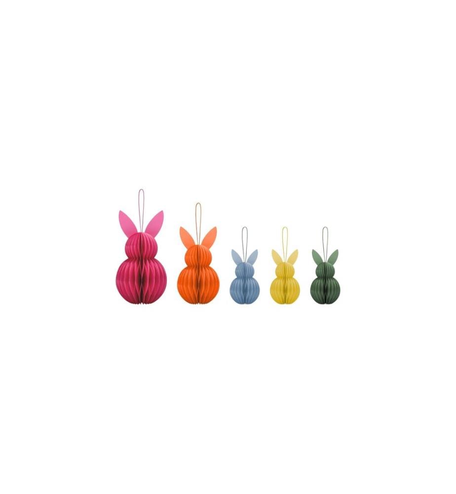 REMEMBER - Attache Lapin de Pâques 5 Pièce/s, Multicolore
