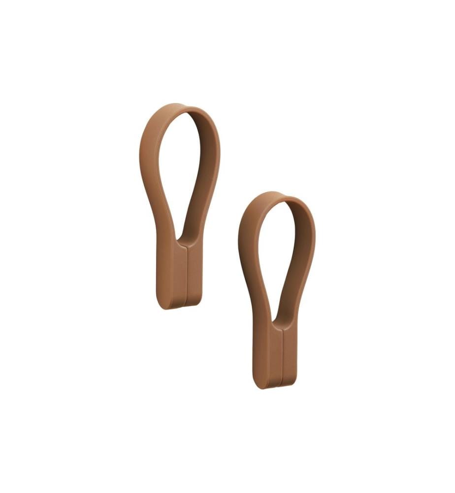 ZONE DENMARK - Porte-serviette Boucle avec aimant 2 pièces, Terracotta