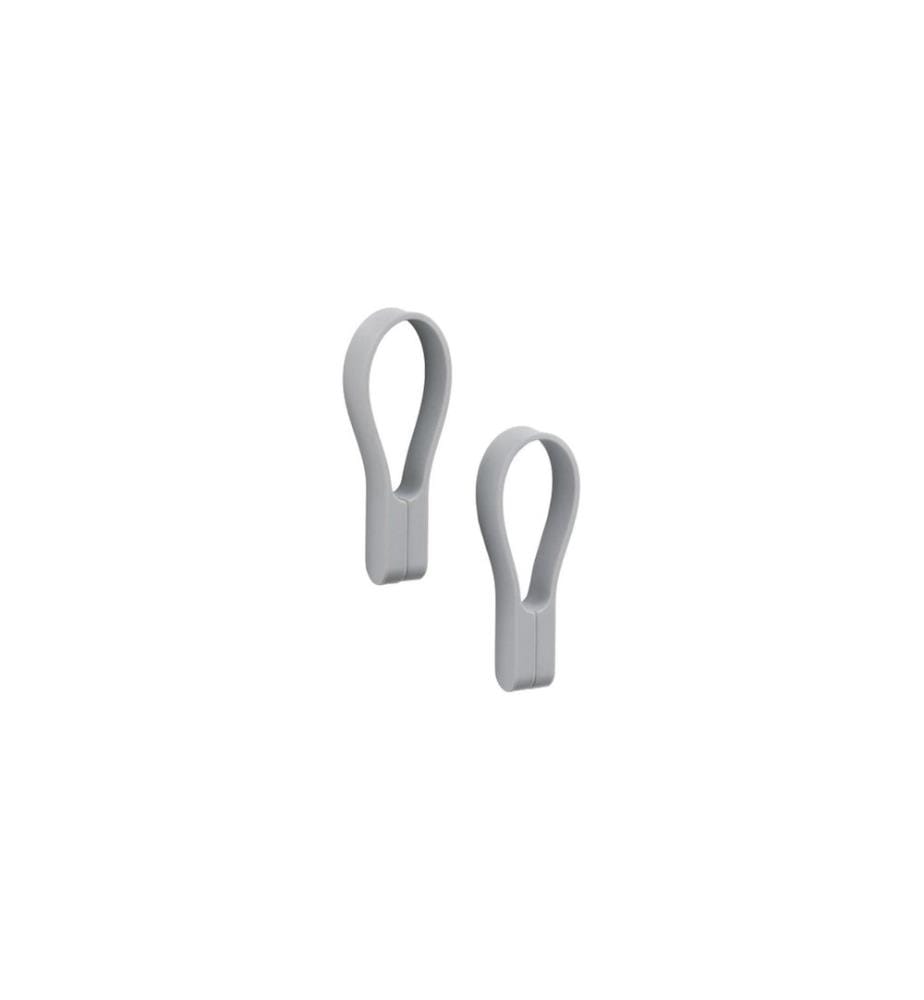 ZONE DENMARK - Porte-serviette Boucle avec aimant 2 pièces, Gris