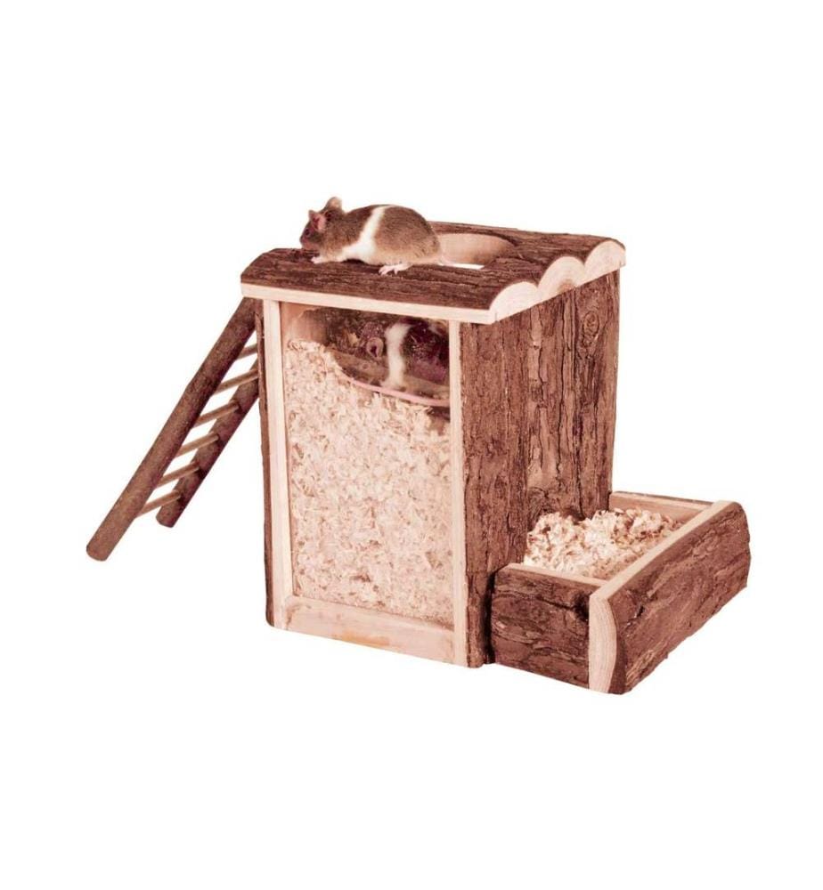 TRIXIE - Tour de jeu souris, 20 x 20 x 16 cm, bois