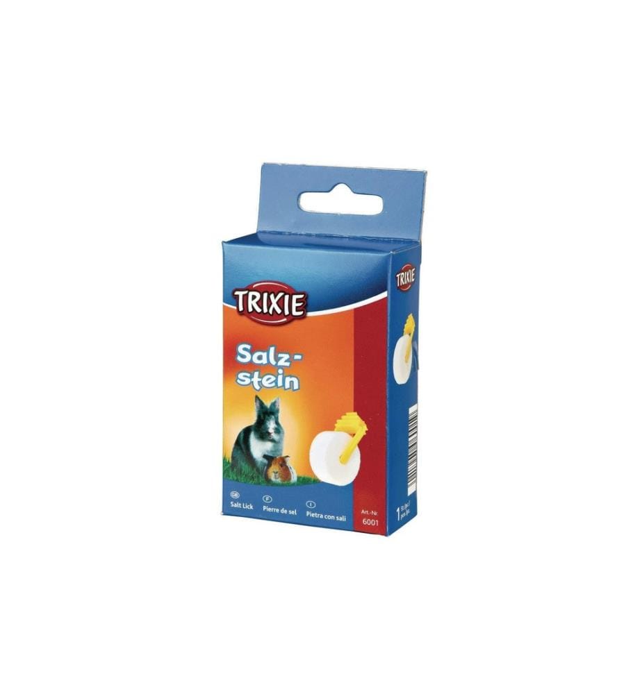 TRIXIE - Pierre de sel 84 g avec support, 1 pièce