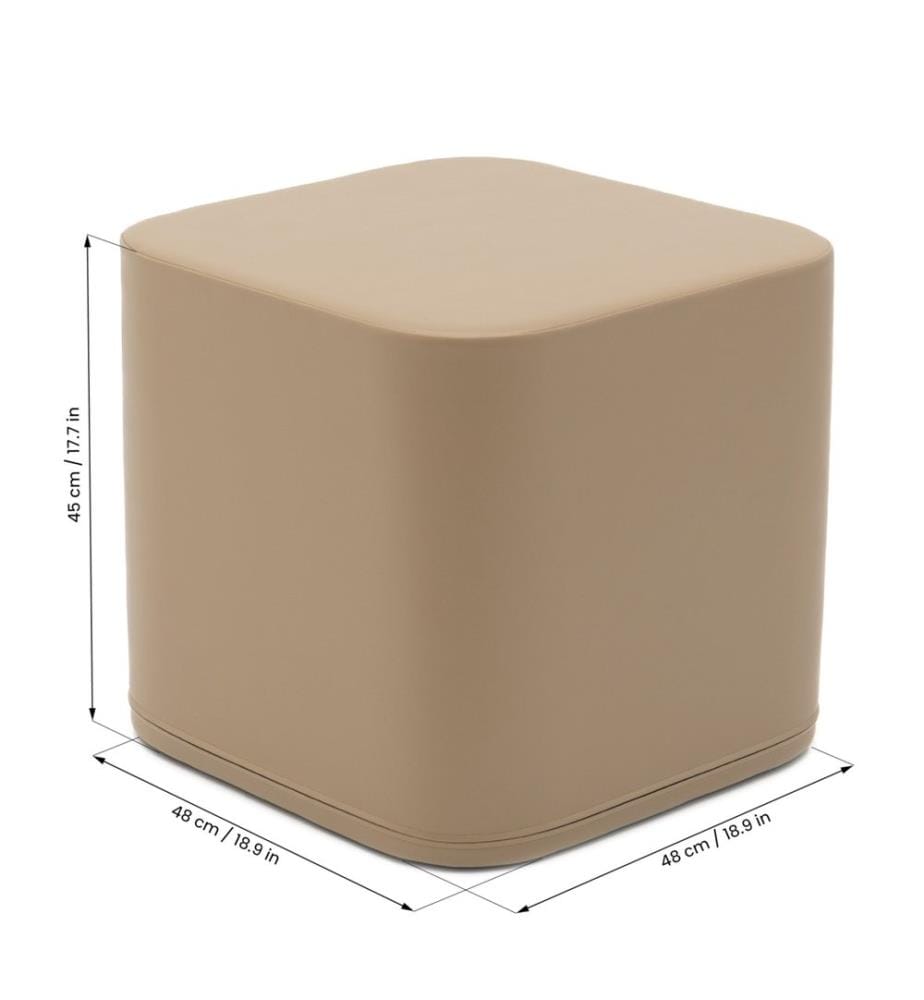 Tabouret de jeu Cube Large beige