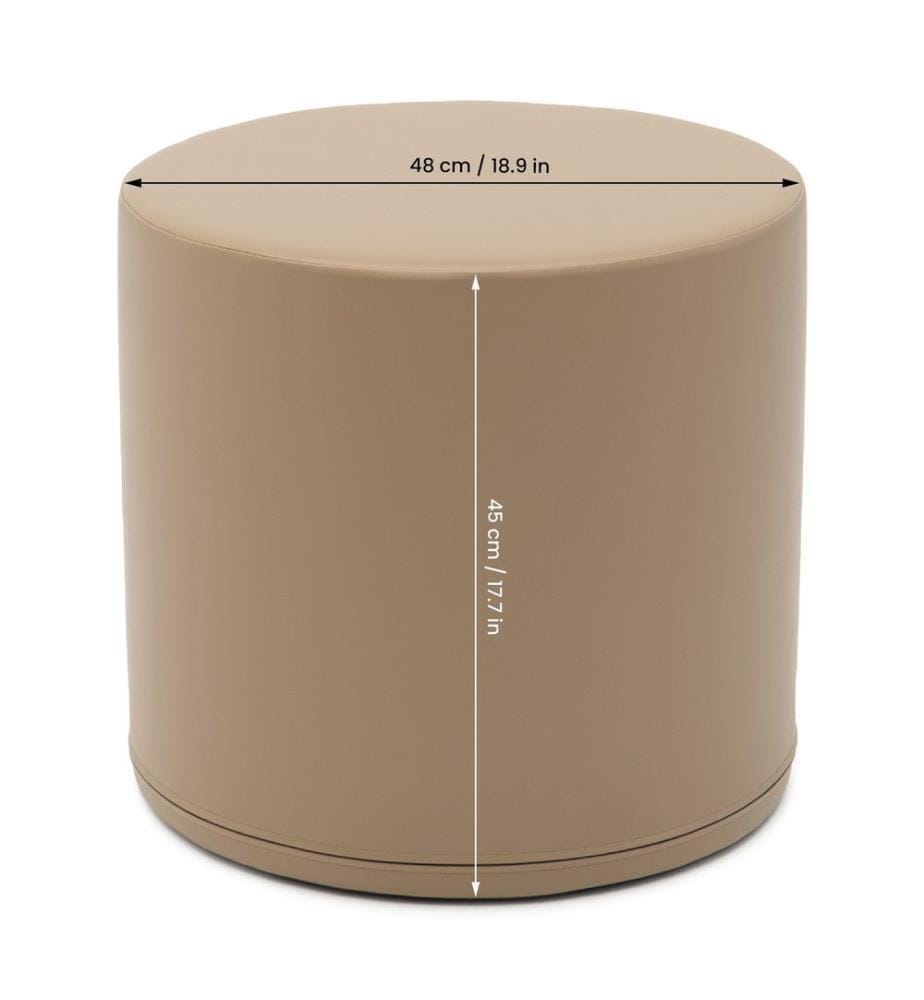 Tabouret de jeu rond Large beige