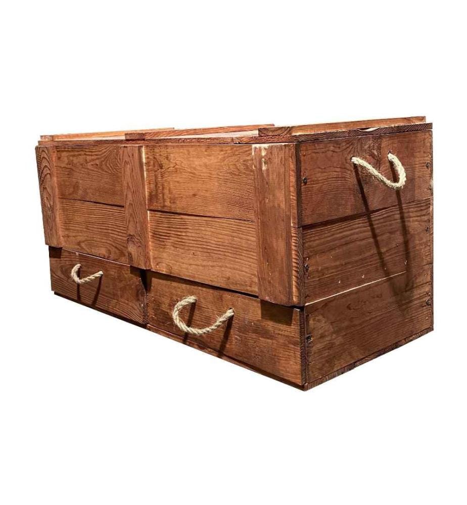 HOLZ ZOLLHAUS - Coffre Vintage Brown, 85 x 40 cm