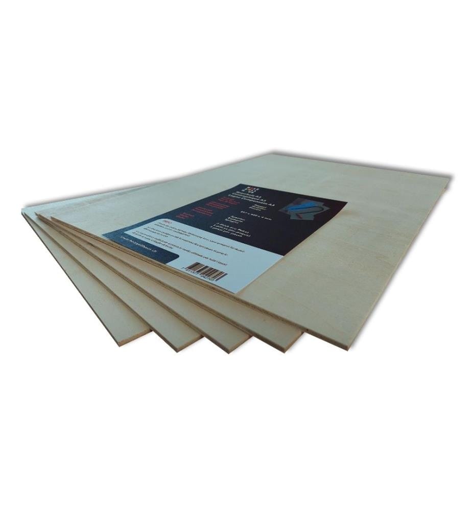 HOLZ ZOLLHAUS - Panneau de contre-plaqué pour le bricolage 5 pièces, A3