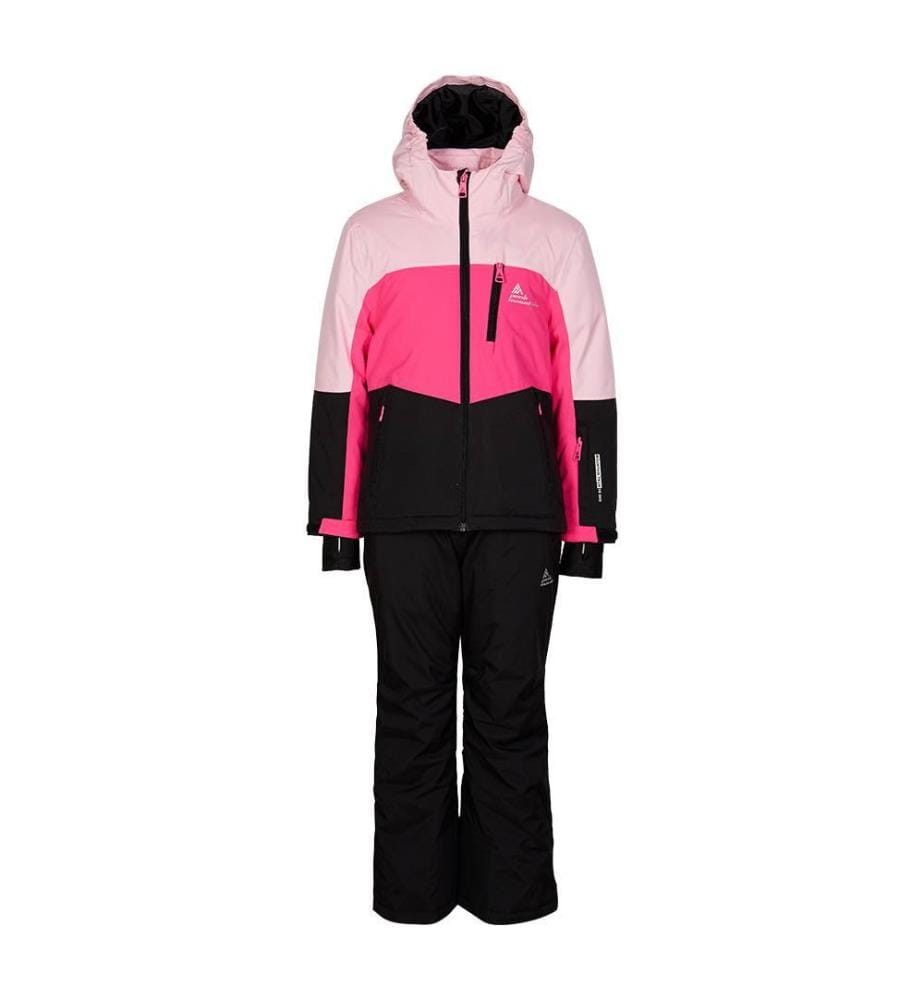 Ensemble de Ski Pantalon + Veste Étanche et Doublé Polaire pour Fille - 3 Coloris