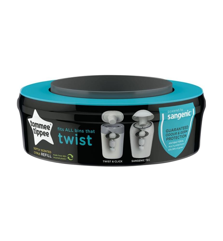 Recharge Sangenic Twist - 1Pk Poubelles à Langer Bn - Noir