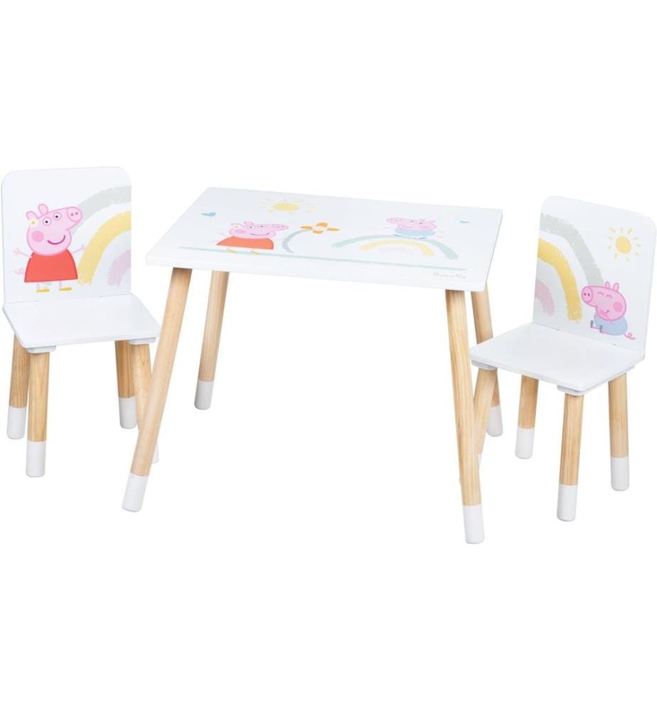 ROBA - Ens. fauteuils et canapé enfants Peppa Pig Multicolore; Rose; Blanc